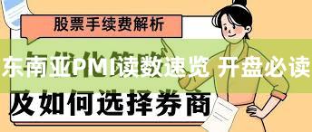 东南亚PMI读数速览 开盘必读